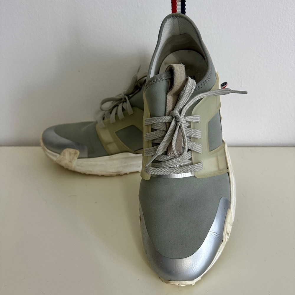 MONCLER Men's Lunarove Gray Silver Designer Shoes, SZ 43/US 10 - Picture 7 of 12